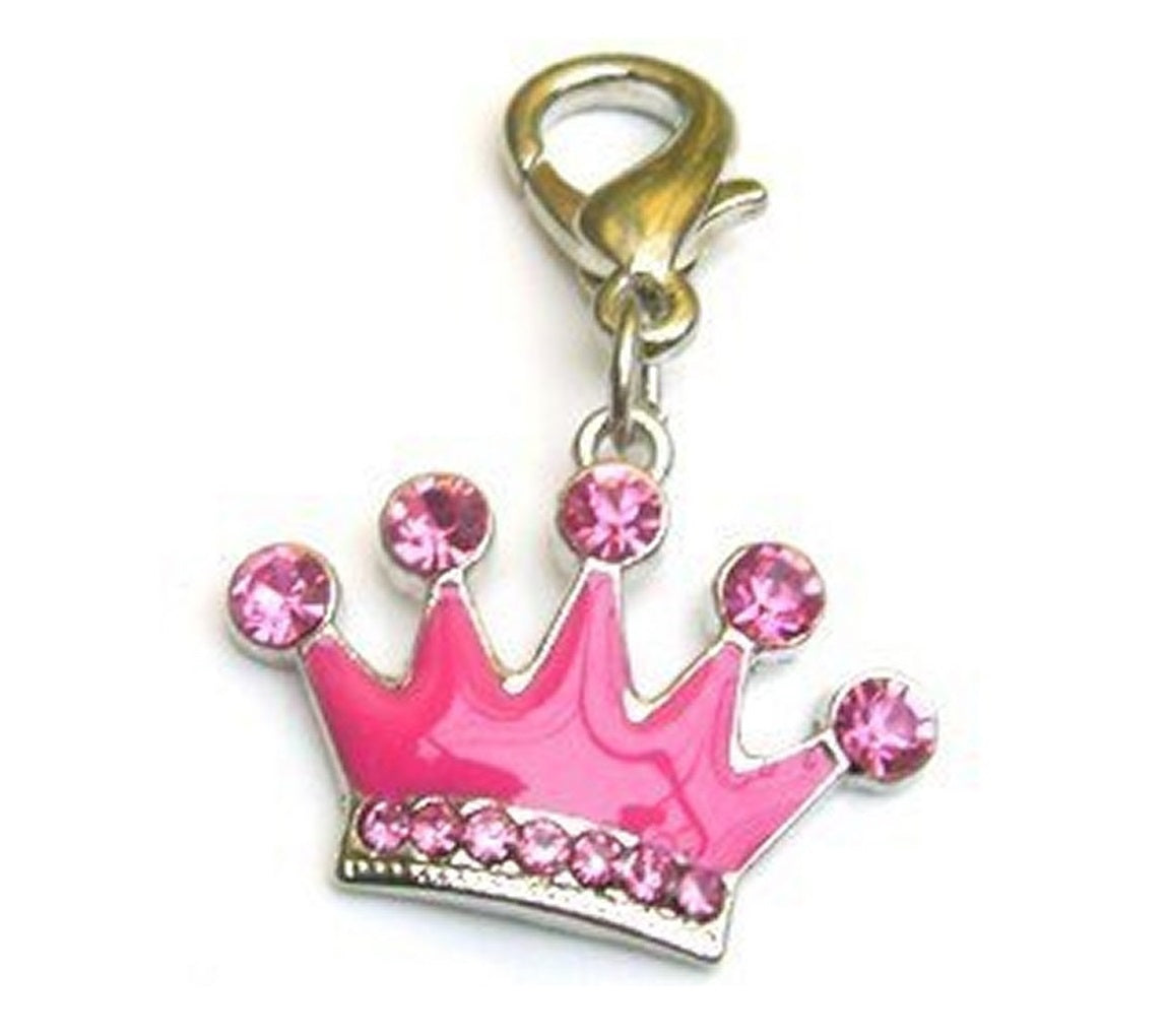Princess Crystal Enamel Crown Charm-0