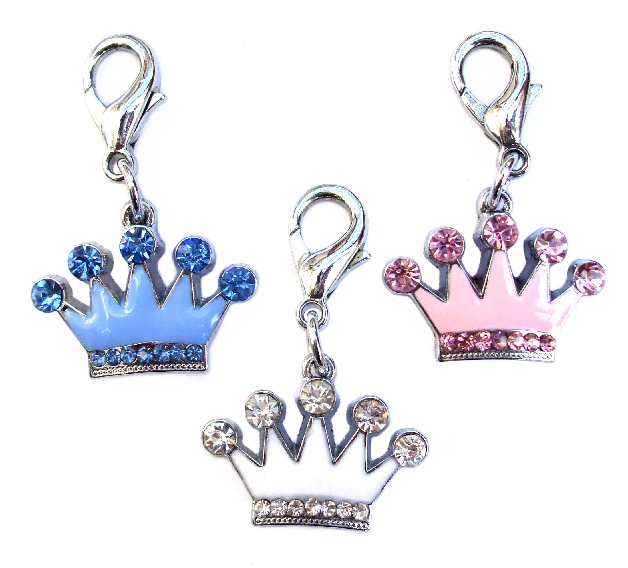 Princess Crystal Enamel Crown Charm-1