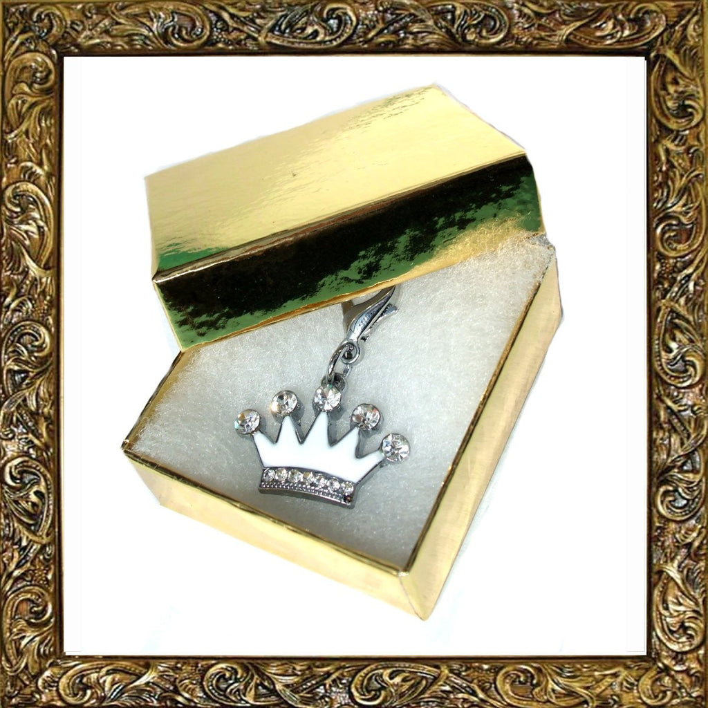 Princess Crystal Enamel Crown Charm-2