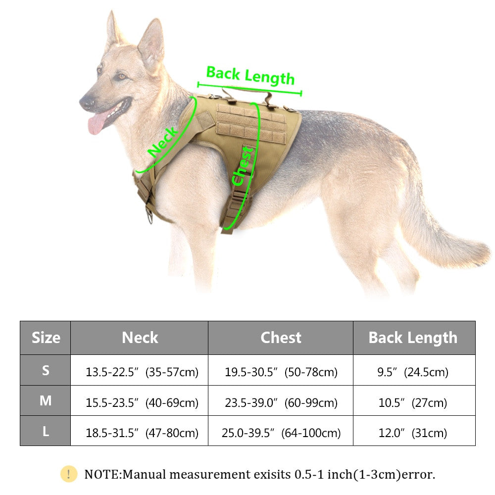 Tactical Harness Military Training Dog Vest